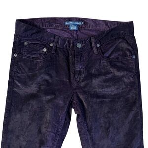 Ralph Lauren Purple Straight Leg Pants